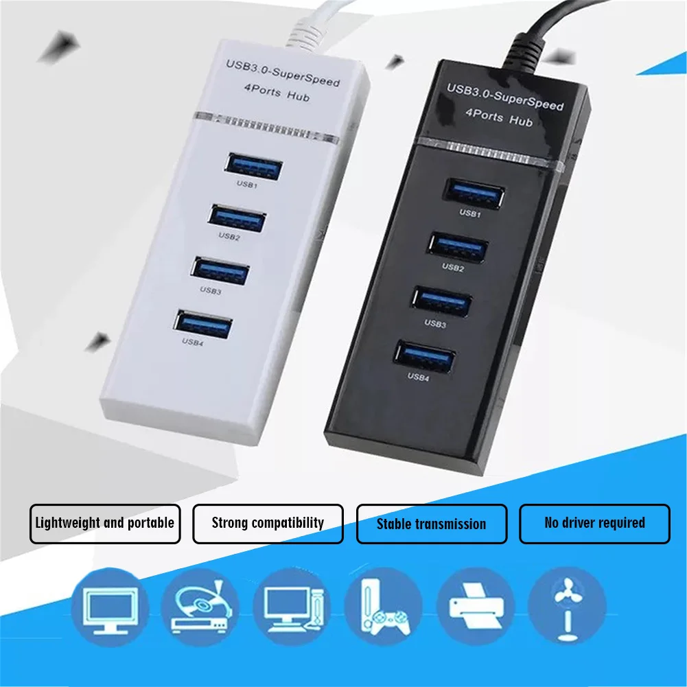 

One For Four Extended USB Multi-Interface Splitter For Windows 7/Vista/XP USB 3.0 4 Port HUB Hub Computer USB Splitter