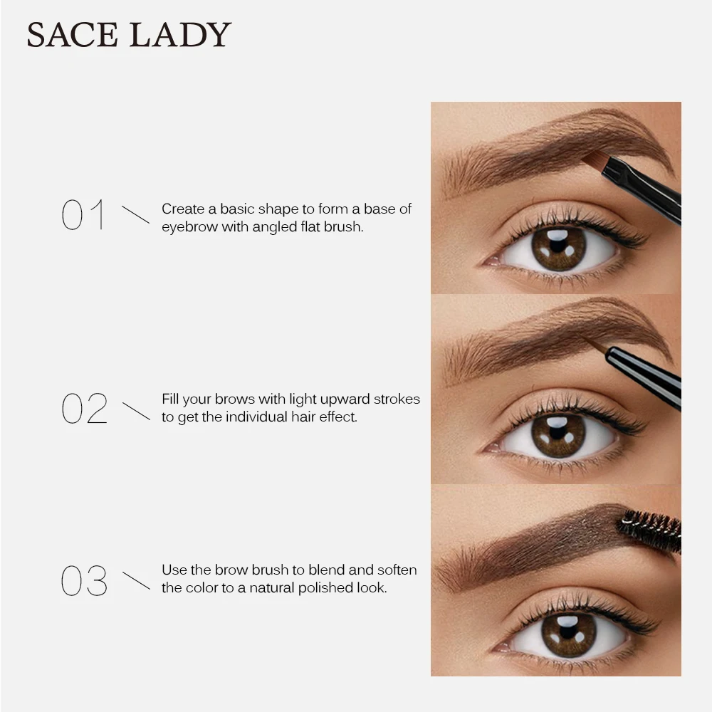SACE LADY Waterproof Eyebrow Gel Makeup Shade For Eye Brow Natural Enhancer Make Up Cream Long Lasting Brand Cosmetic SACE LADY Waterproof Eyebrow Gel Makeup Shade For Eye Brow Natural Enhancer Make Up Cream Long Lasting Brand Cosmetic
