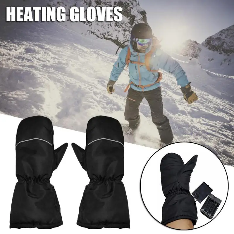 Лидер продаж, лыжные перчатки, деликатный дизайн, зимние перчатки с электрическим подогревом, перчатки для езды на мотоцикле, велосипеде, лыжах, термальные варежки