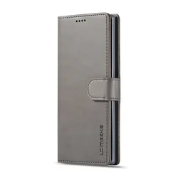Luxurious Leather Wallet Flip Cover for POCO Smartphones - Enhanced Protection and Style (GRAY)