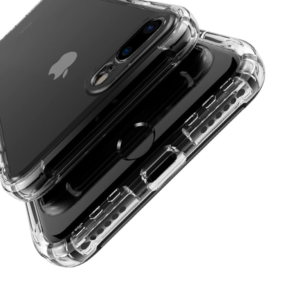 

Shockproof Transparent Silicone Case For iPhone X XS 11 Pro Max XR Soft Phone Shell For iphone 6 7 8 Plus 11 Back Cover
