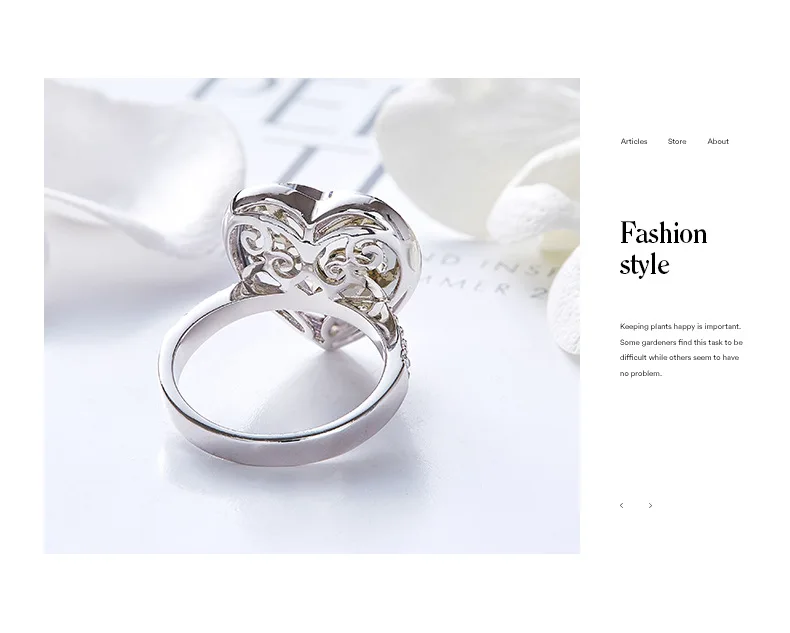 BOSCEN, украшенное кристаллами Swarovski, кольцо в виде сердца для женщин, подарок на день рождения, День Святого Валентина,, любовь, простое, ювелирное изделие