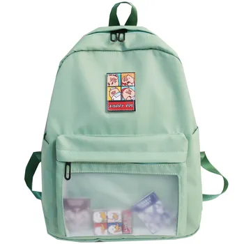 

Waterproof Women Backpacks PVC Student Schoolbags Cute Clear Transparent Teenage Girls Bags for School Backpack New Mochila 2019