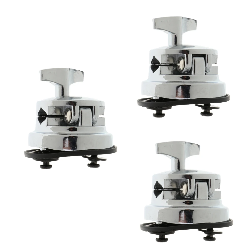 3pcs Drum Set kit Holder Base Mount Bracket for Drummer Percussion Accessory