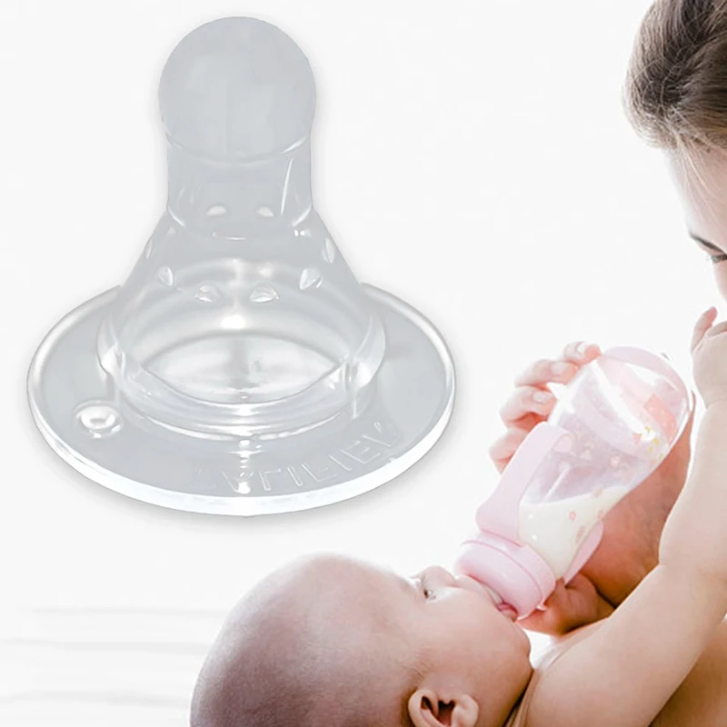 

S/M/L Baby Breast-feeding Pacifier Silicone Calibre for Different Milk Bottle Mommy Breast-milk Feeding For Infant Kids