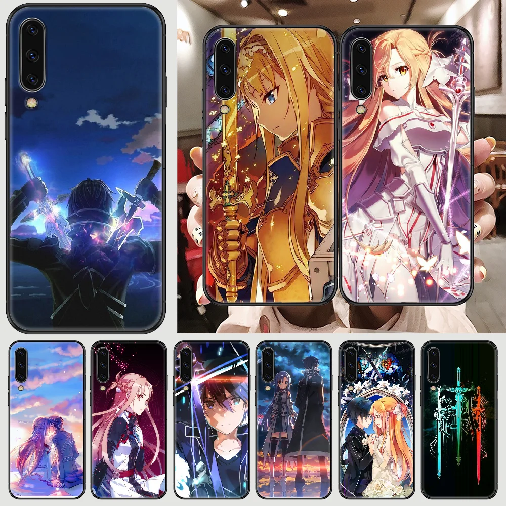 Чехол с 3D рисунком из аниме мастера меча онлайн для Samsung Galaxy A 3 5 7 8 10 20 21 30 40 50 51 70 71 E S