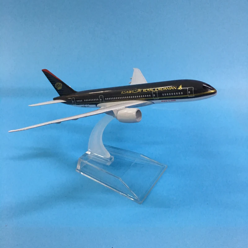 JASON TUTU 16cm ROYAL JORDANIAN Aircraft Model Diecast Metal 1:400 Plane Model Airplane Model Airplanes Plane Toy Gift 6