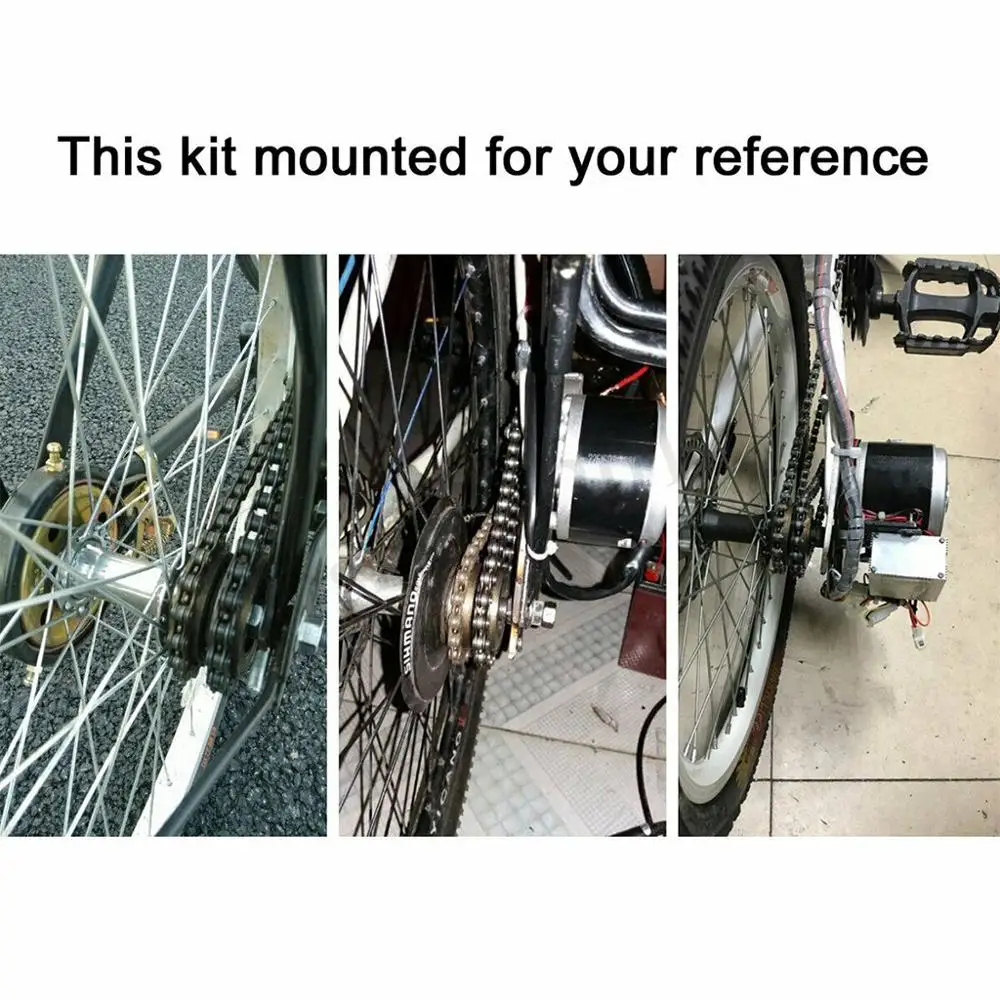 Electric Bike Conversion Kit for 22-28/'/' Bicycle Refit Motor Controller