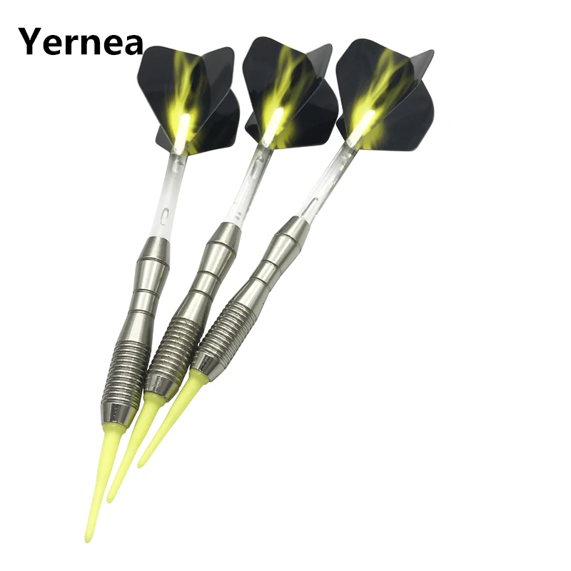 

Yernea Soft Tip Darts New 3Pcs/set Electronic Darts 17g Standard Sports Goods 15cm Throwing Games Nylon Shafts Aurora Wing