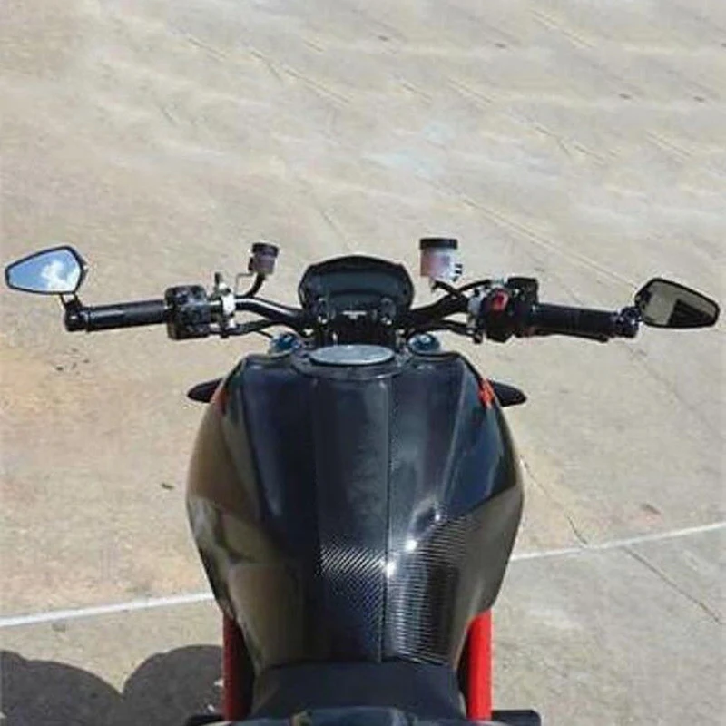 

1 Pair 7/8 22mm Motorcycle Rear View Black Handle Bar End Side Rearview Mirrors