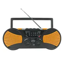 Погода радио аварийная на солнечной батарее с заводной рукояткой Самостоятельная мощность ed SOS сигнализация Банк питания