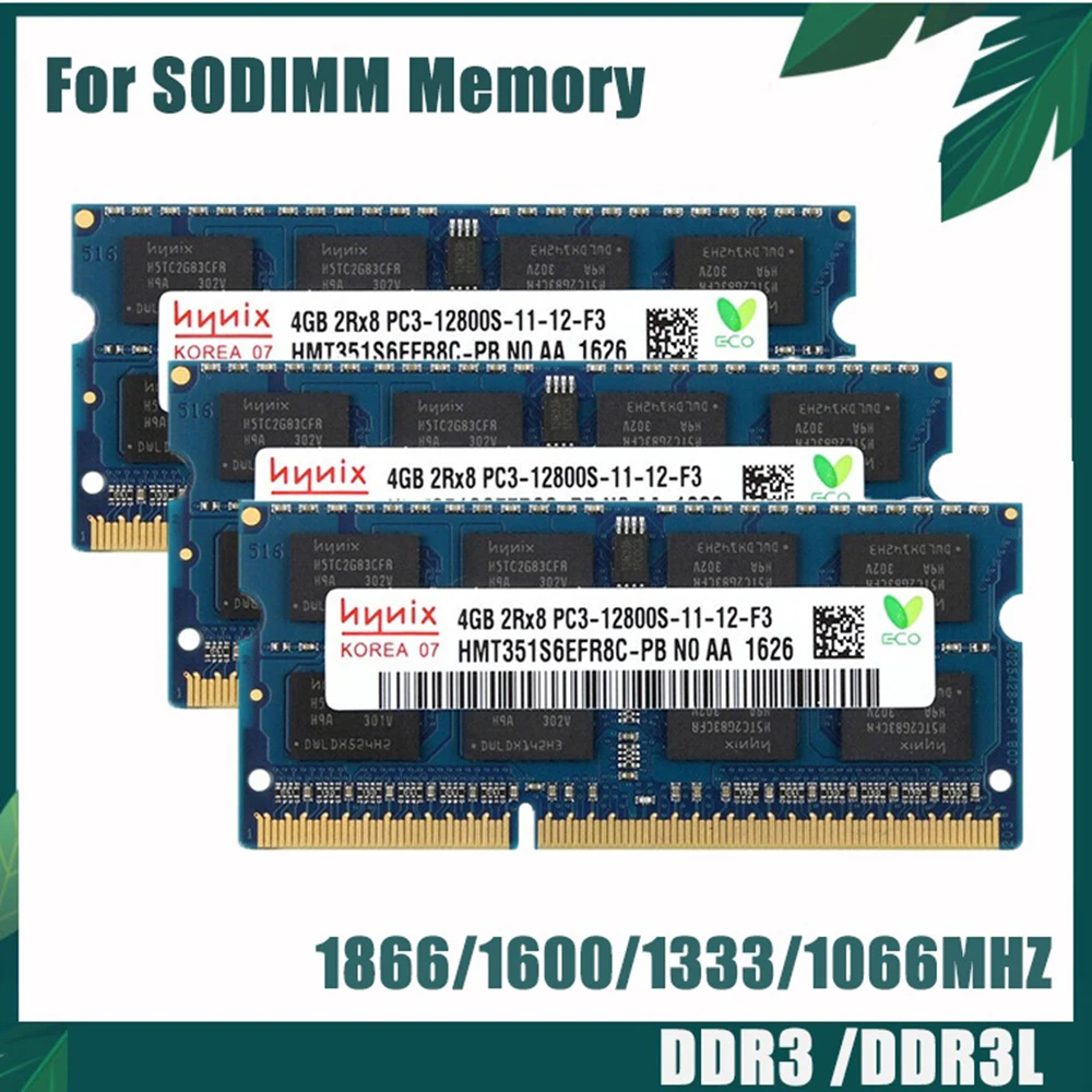 HYNIX DDR3L DDR3 ОЗУ 2 ГБ 4 8 1866 МГц 1600 1333 8500 память для ноутбука 200 Pin SODIMM 1 5 в 35 модуль памяти