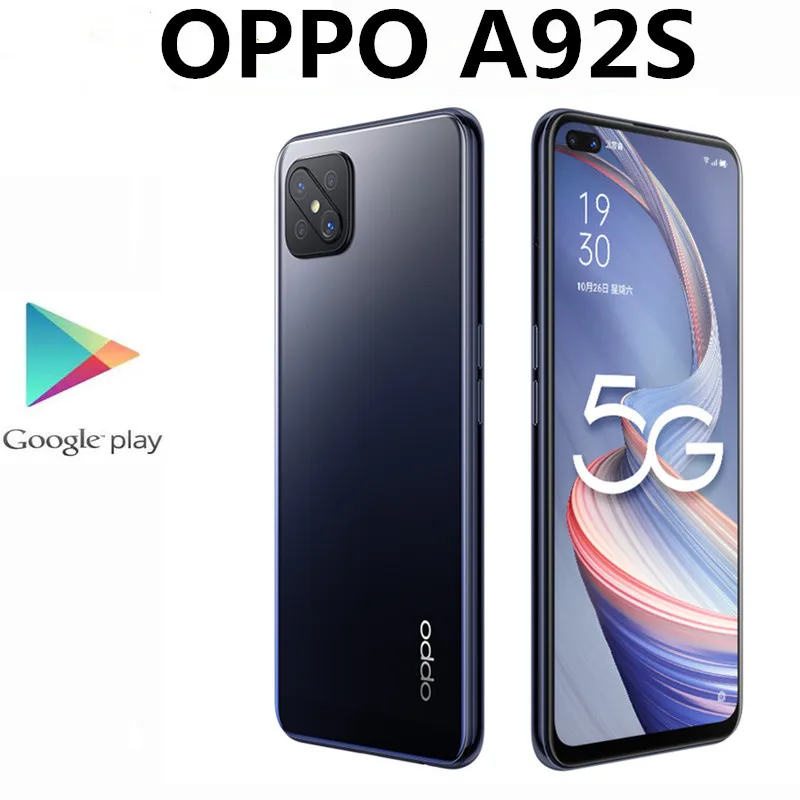 5G Oppo A92S мобильный телефон OLED экран 6 57 дюйма 120 Гц 48 Мп + 8 2 16 на базе Android 10 0