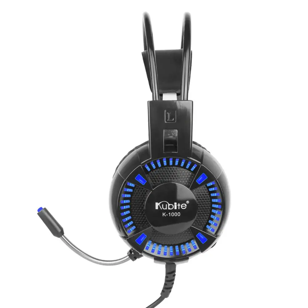 K2000 K1000 Gaming Headsets Big Headphones with Light Mic Stereo Earphones Deep Bass for PC Computer Gamer Laptop PS4 New X BOX
