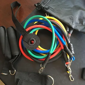 

Newly 11pcs/Set Elastic Bands Pull Rope for Home Gym Equipment Workout Fitness Exercise Resistance Training Accessories