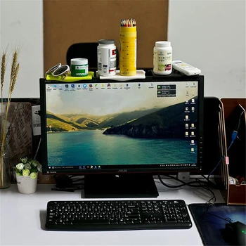 

1pc Foldable Multifunctional Rack Storage Rack Adjustable Screen Rack Desktop Storage Rack