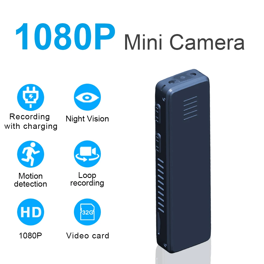 Мини камера MD12 HD с микрозвукозаписью устройство для записи голоса инфракрасное