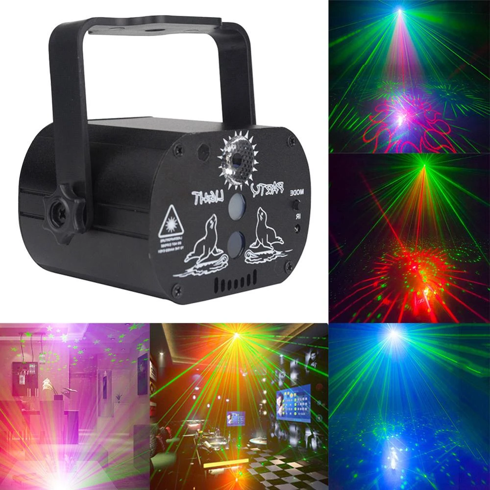 Mini Led Laser Projector Light Portable 180 Degree Manual Rotation Usb Rechargeable Club Party Dj Disco Stage Light Stage Lighting Effect Aliexpress