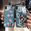 Fleur Dragonne Pour iphone 12 Mini 11 Pro max Pour iphone XS MAX X XR 6 6s 7 8 plus silicone Souple étui porte-coqu ► Photo 1/6