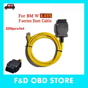 

New ESYS Data Cable 200pcs 3.23.4 V50.3 For B MW ENET Ethernet to OBD Interface E-SYS ICOM Coding for F-serie Diagnostic Cables