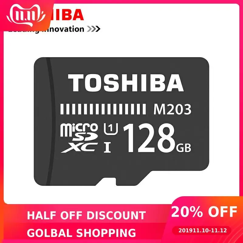 TOSHIBA Micro SD Card 128GB 64GB SDXC Class 10 UHS I U3 Memory Card SDHC 16GB 1