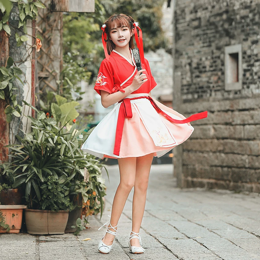 Hanfu/Новинка года; сезон лето; танцевальный костюм; праздничная одежда; народное платье для женщин; винтажные вечерние костюмы для танцев на сцене; китайский стиль; Vestidos