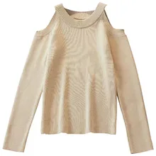 Women's sweater pullovers autumn winter 2019 slim off the shoulders women's tops sexy solid color winter sweaters women 2019