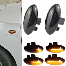 Para citroen c1 c2 c3 c4 c5 c6 xsara picasso berlingo jumpy led dinâmico sinal de volta lado marcador luz sequencial blinker