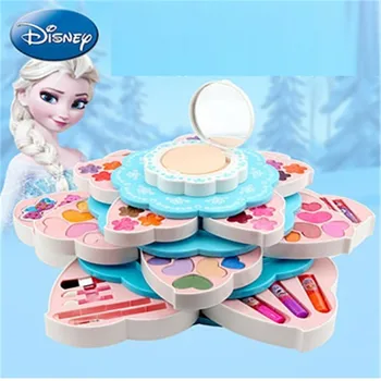 

Disney Frozen Child Princess Flower Blossoming Multi-functional Beauty Makeup Box Children Cosmetics Makeup Birthday Gifts X4916