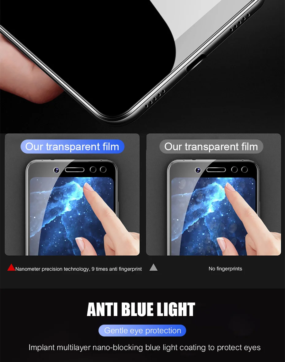 5 шт. полное покрытие из закаленного стекла для Xiaomi Redmi Note 7 6 5 8 Pro 5A 6 Защита экрана для Redmi 5 Plus 6A Защитная стеклянная пленка
