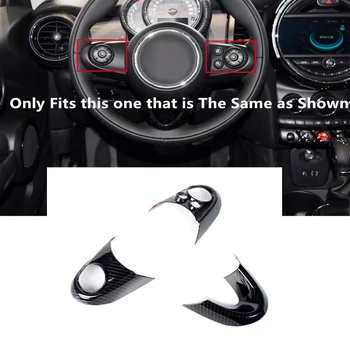 

Carbon Fiber Style Steering Wheel Cover Auto Interior Accessories Sticker Cover Trim Fit For MINI Cooper F54 F55 F56 F57 F60