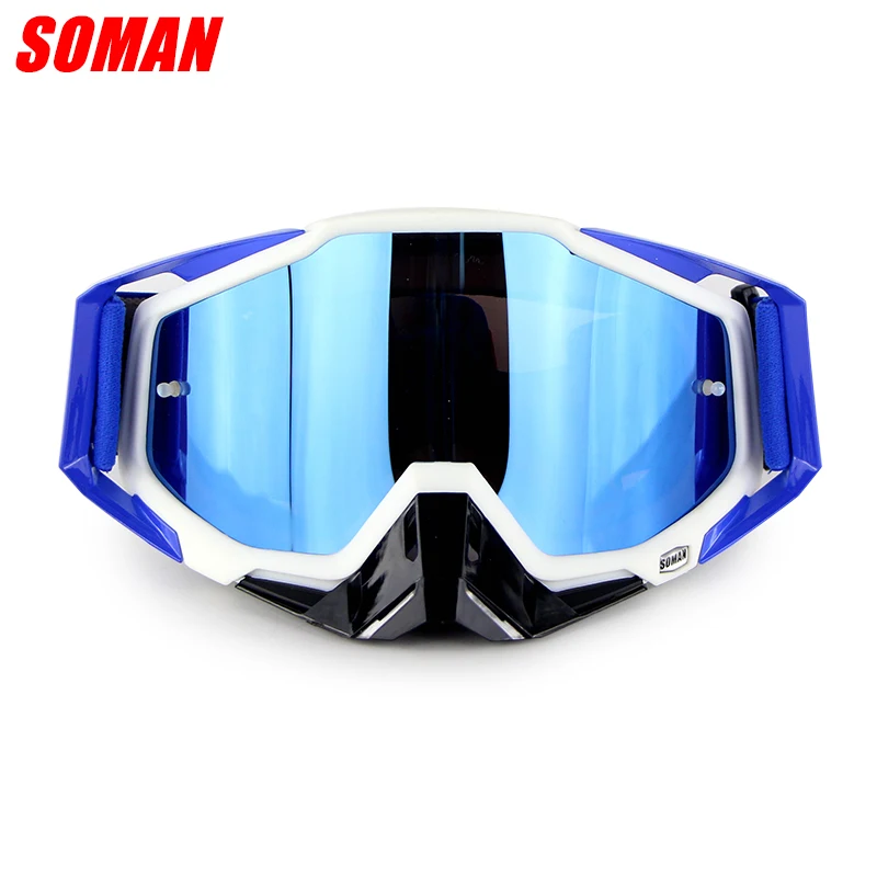 Очки SOMAN бренд мотокросса óculos okulary ATV Casque Gafas gyozlhuk мотоциклетные очки Гонки Байк Okulary vook brillen