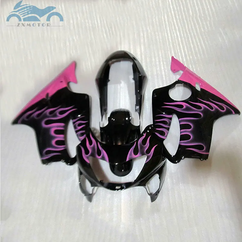 OEM Высокое качество для HONDA CBR 600 F4 1999 2000 fit обтекатель частей розовый пламя 99 00 CBR600 F4 Обтекатели послепродажного оборудования WY67
