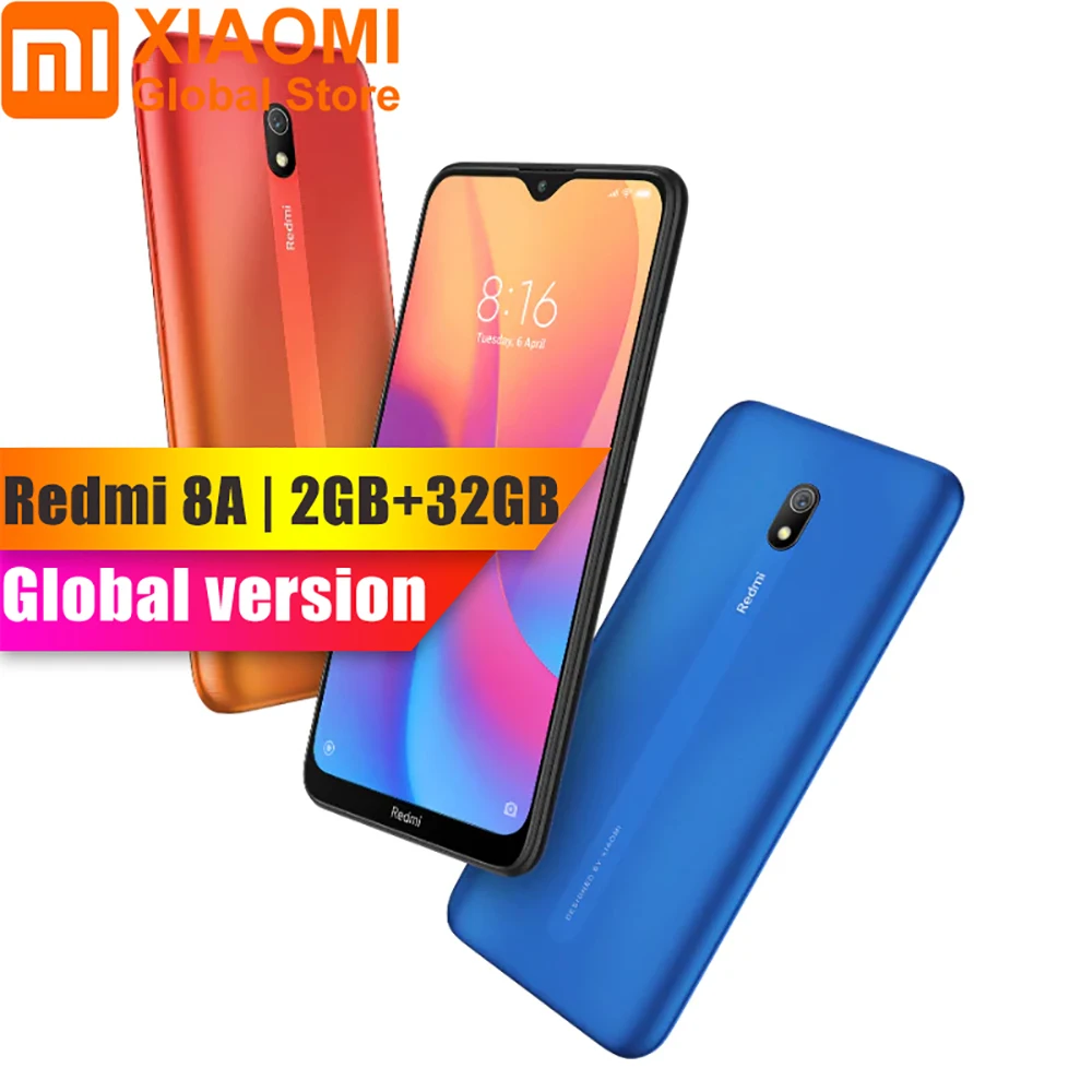 Смартфон Xiaomi Redmi 8A 2 + 32 ГБ 6 22 дюйма Snapdargon 439 8 ядер 5000 мАч 12 МП|Смартфоны| |