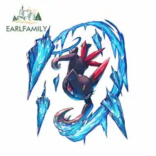 EARLFAMILY 13cm x 10.6cm for Pokemon Gala Car Stickers Decal Waterproof Sunscreen Polyethylene JDM Accessories