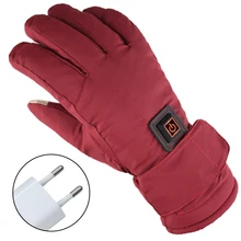 1 пара женщин на открытом воздухе прогулки сенсорный перчатки с подогревом восхождения Три регулируемые уровни взрослых перезаряжаемые батареи