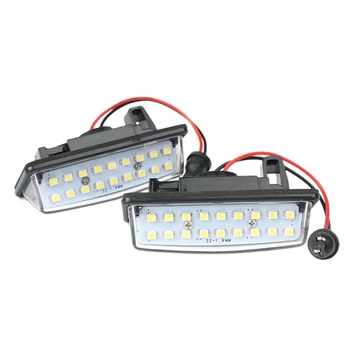 

LED License Number Plate Lamp Fit for Nissan TEANA NISSAN Cefiro Altima Rogue Sentra 2X Error Free SMD Car Light