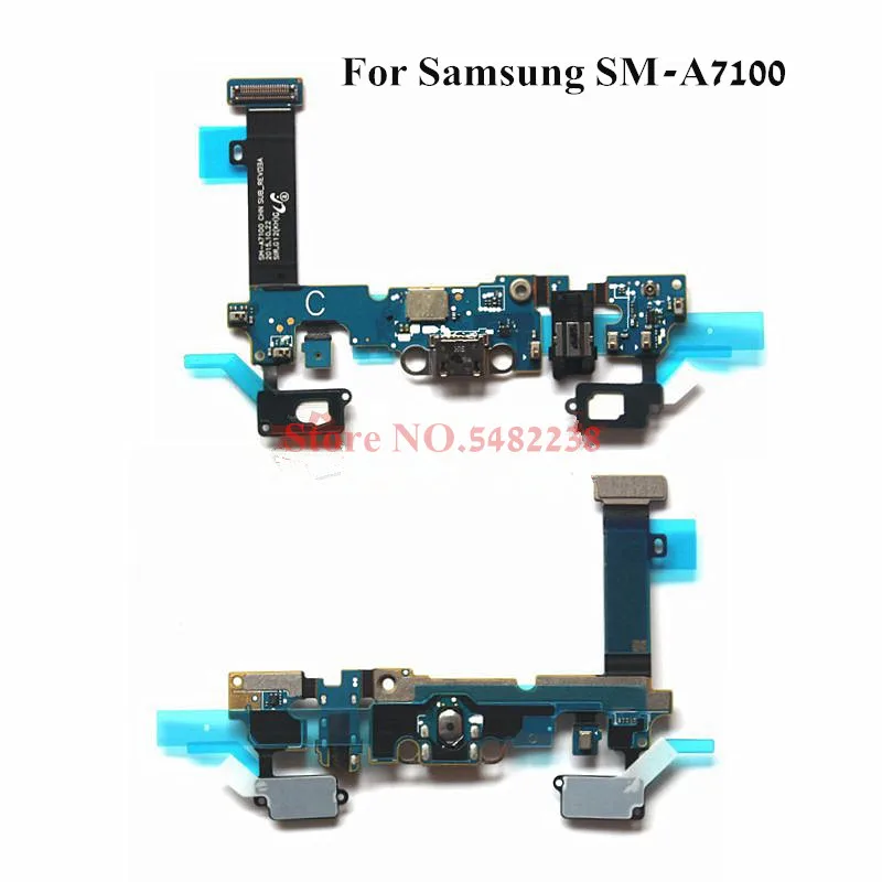 Оригинальный usb зарядный док-порт гибкий кабель для samsung A7100 SM-A7100 зарядное