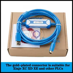 AMSAMOTION – adaptateur USB USB XC vers RS232 plaqué or, câble de programmation pour Xinje PLC XC1 XC2 XC3 XC5 