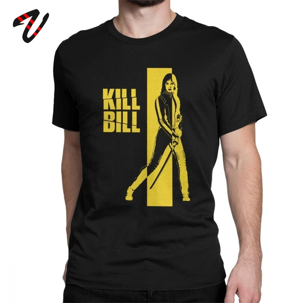 Футболка Kill Bill V2 мужская с коротким рукавом Потрясающая рубашка круглым вырезом