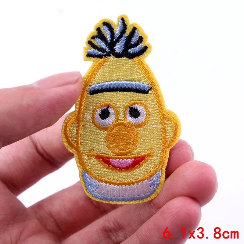 DIY Улица Сезам патч, вышитые патчи для одежды, железные нашивки на одежду, нашивки аниме Элмо печенье монстр