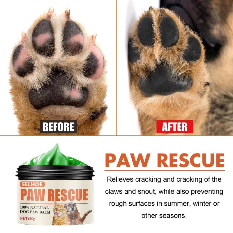 10/20/30/50g Pet perro importa ungüento cremas cachorro de perro pata crema hidratante puntera para dedos del pie de la salud productos para mascotas