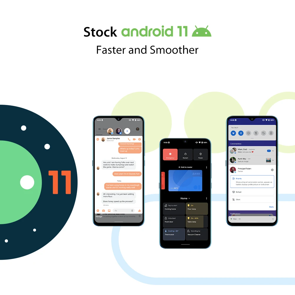 In Stock UMIDIGI A9 Smartphone Android 11 Global Version 13MP AI Triple Camera Helio G25 Octa Core 6.53