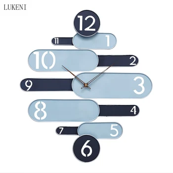 

Nordic Style Silent Simple Art Quartz Clock Light Luxury Personality Creative Wall Clock Home Living Room Modern Fashion Clock