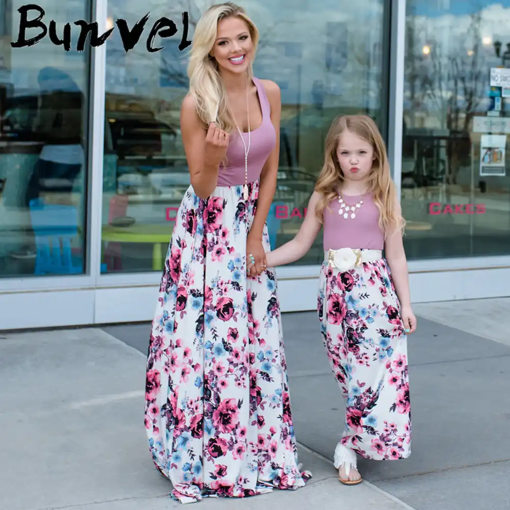 mother daughter floral dress