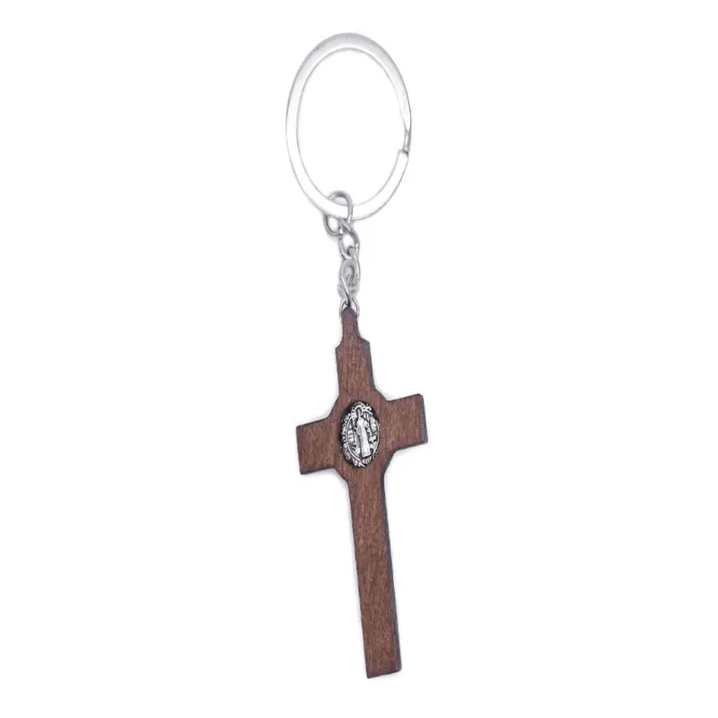 Христианский Иисус брелок в виде креста религиозный брелок ювелирные изделия подвеска автомобильные сувениры