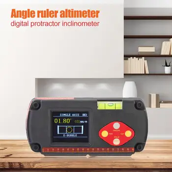

Digital Protractor Woodworking Level Angle Gauge Ruler High Precision Goniometer Inclinometer USB Measuring Instruments