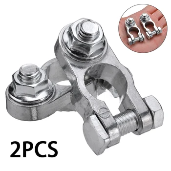 

1pair Zinc Alloy Conductivity Universal Positive Negative Car Battery Terminals Clamp Connector For Auto Motocucle Boat