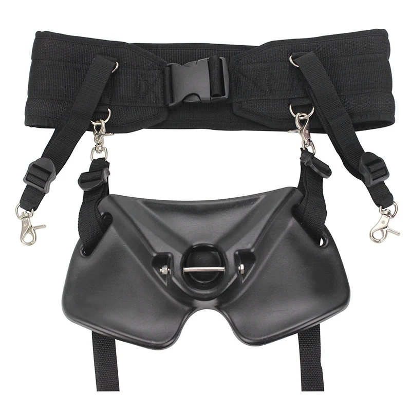 

10mm Sponge Fishing Shoulder Harness Adjustable Belt with Foam Pad Fish Waist Belt Rod Holder for Sea Fishing Big Target