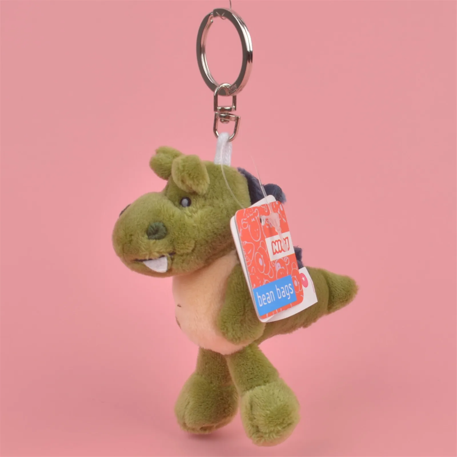 

Green Color Dinosaur Animals stuffed Pendant Keyring Plush Toy, Backpack Decoration Keychain / Keyholder Gift